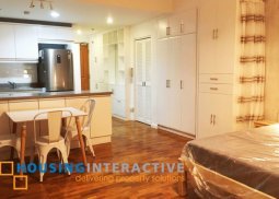 fully furnished studio for lease in one legaspi park