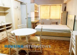 fully furnished studio unit for sale at perla mansion makati