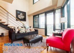 fully furnished 2br loft type for rent at one rockwell